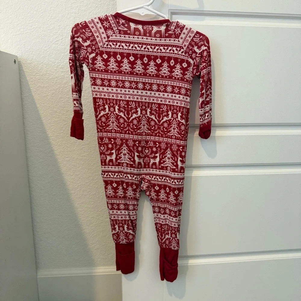 Little Sleepies- Christmas Reindeer Cheer Zippy Size 3-6M